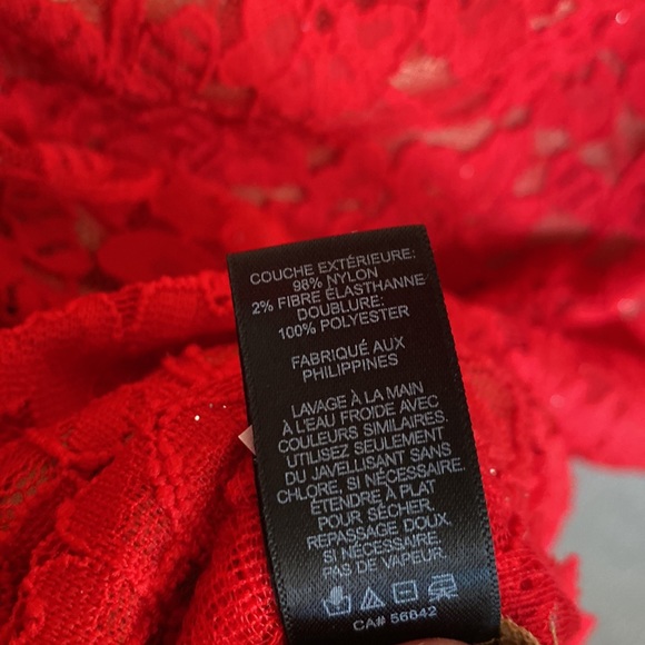 Express Red Lacy Dress - Picture 7 of 10